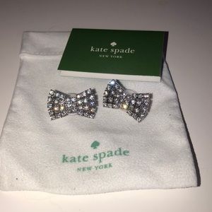 Kate Spade bow tie earrings - like new